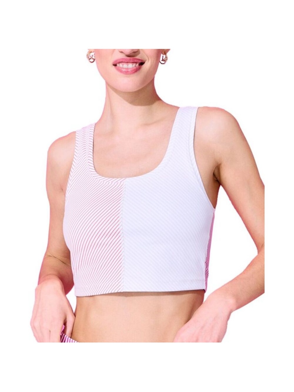 NWT Terez Split Crop Top M